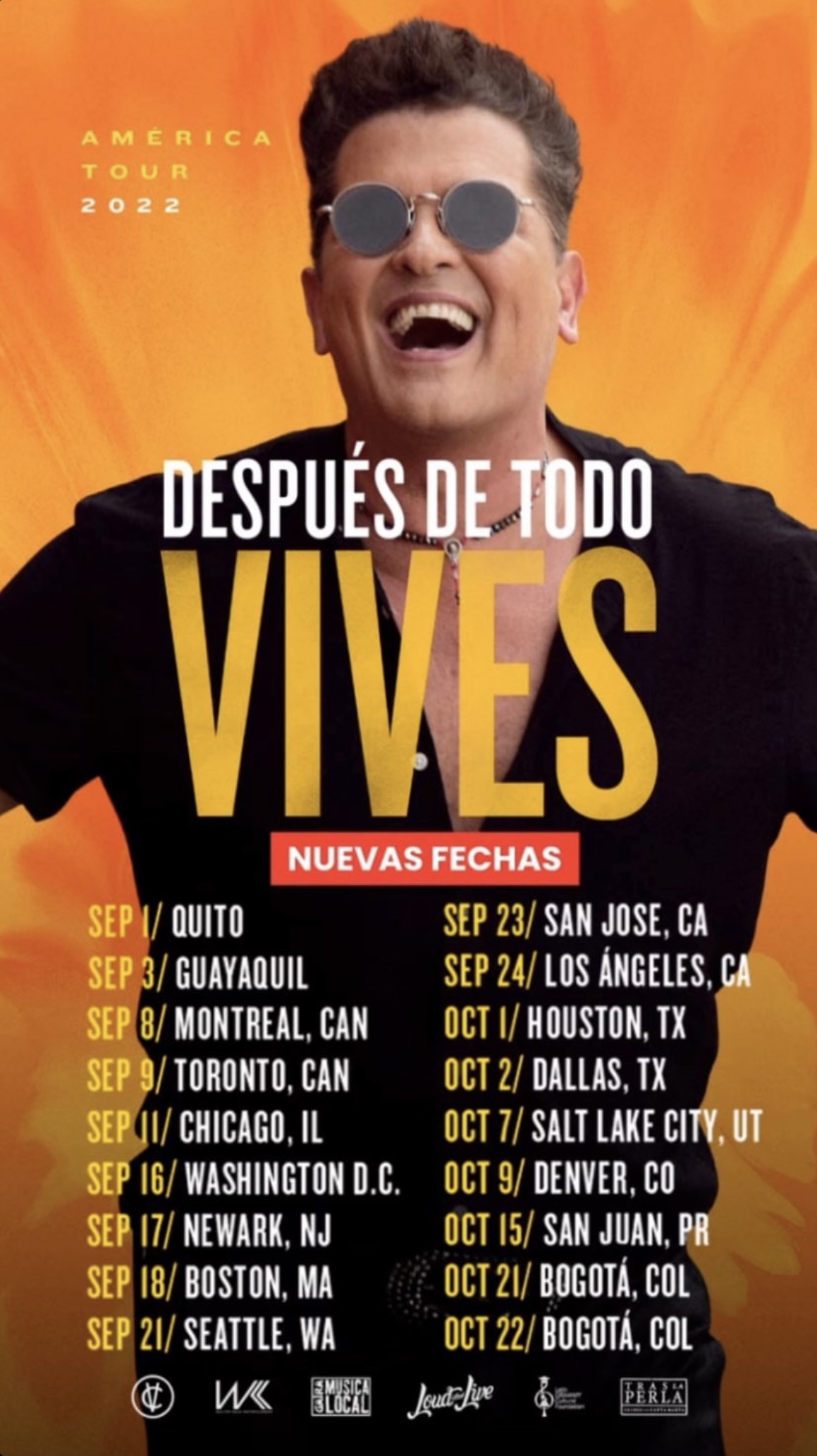 carlos vives tour 2022